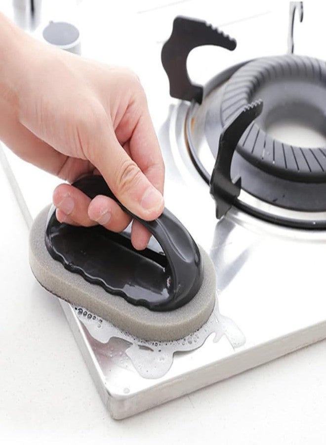 Elfzone Emery Pot Scrubbers - Magic Sponge Brush with Handle,Nano Emery Magic Brush,Scouring Pad,Pot Scrubber,Cleaner Tool,Household Cleaning,Pot Cleaner for Bottom of Pans (8pcs) - Image 5